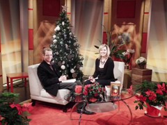 On the set of the Daytime Toronto show on Rogers TV Toronto with host Val Cole